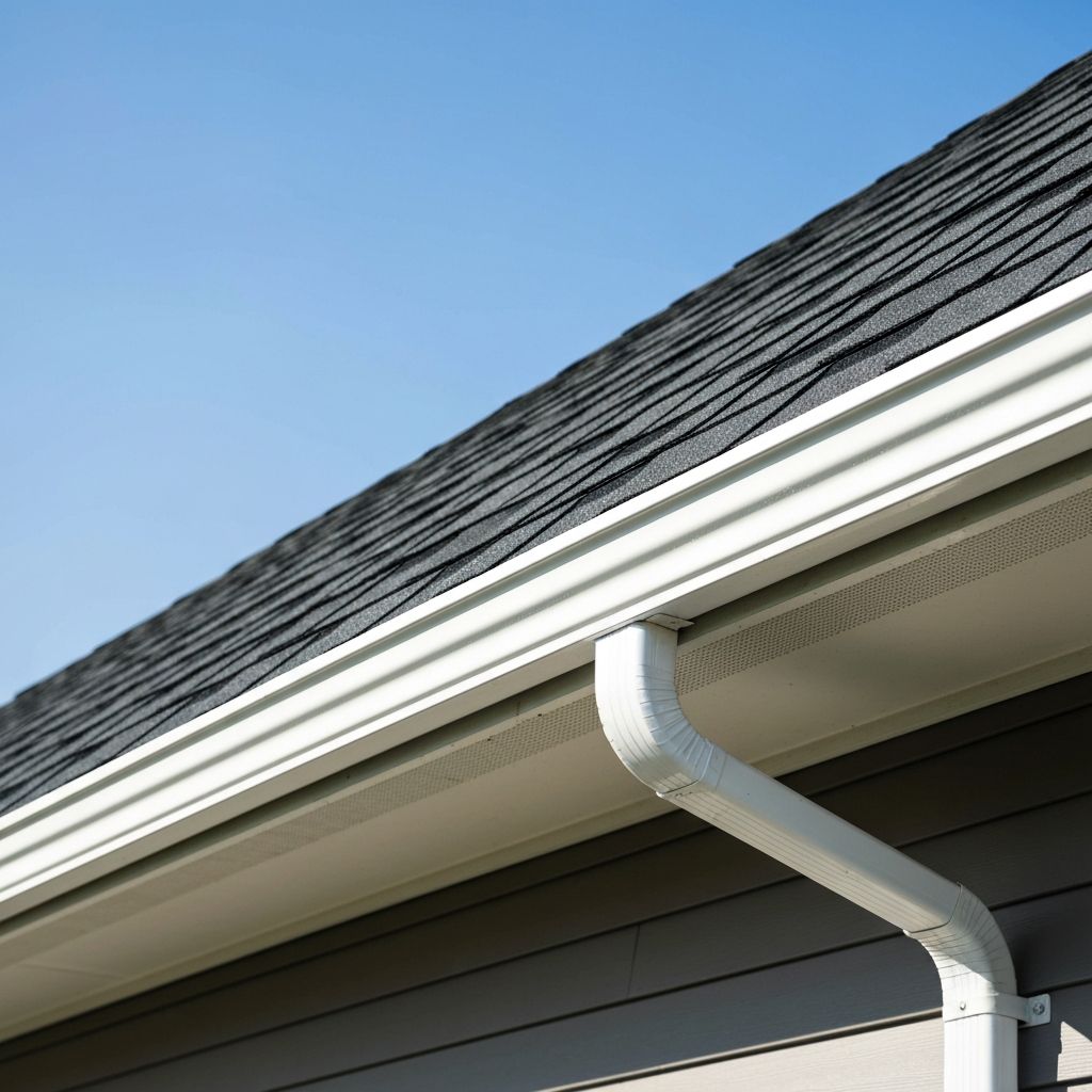 Clean residential roof shingles after professional power washing